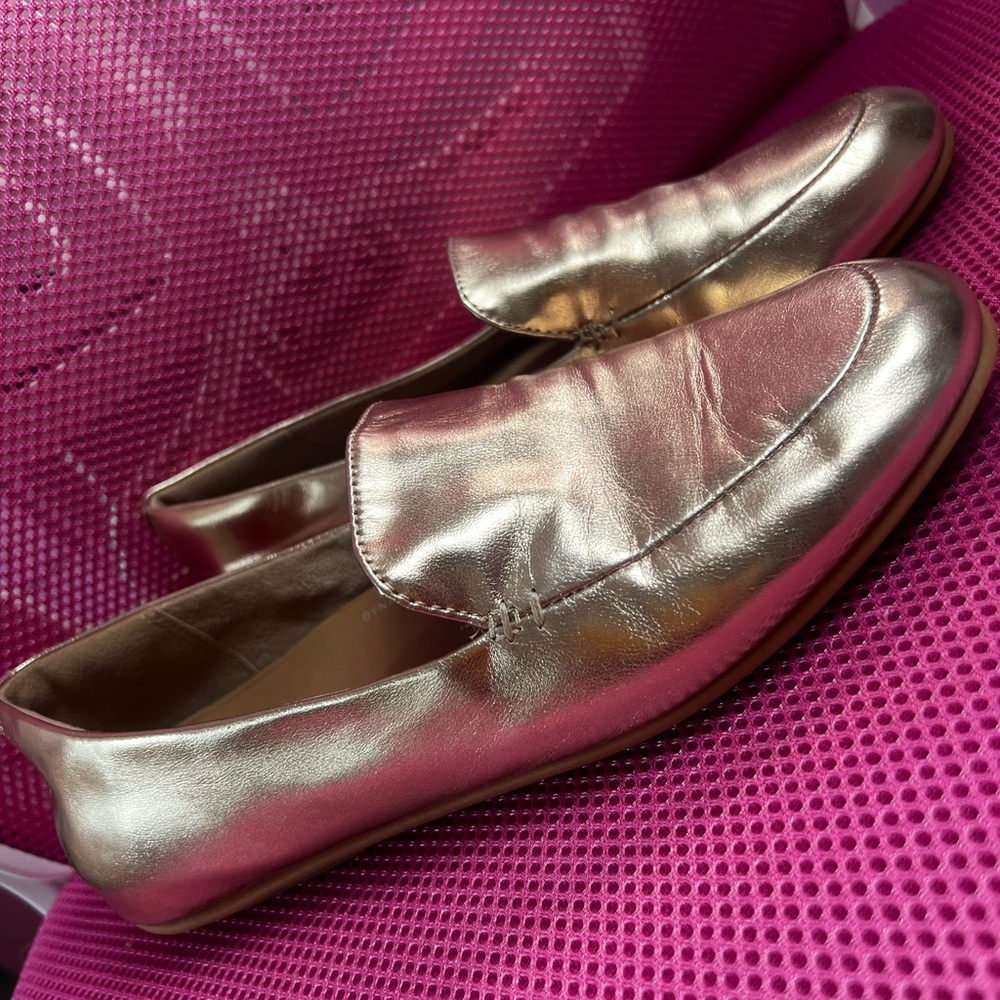 Fit Flop Rose Gold loafers, size 7